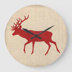 Ruby Buck Silhouette Clock