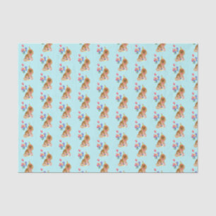Ruby Cavalier King Charles Spaniel Birthday Tissue Paper