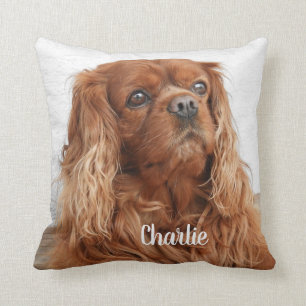 Ruby Cavalier King Charles Spaniel Dog Cushion