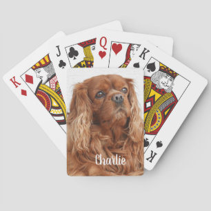 Ruby Cavalier King Charles Spaniel Dog Playing Cards
