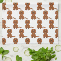 Ruby Cavalier King Charles Spaniel Pattern