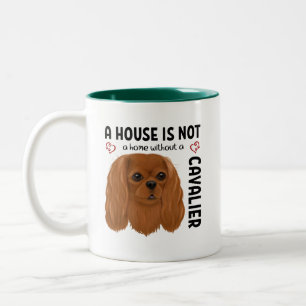 Ruby Cavalier King Charles Spaniel   Two-Tone Coffee Mug