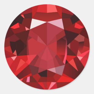 Ruby classic round sticker