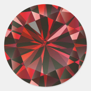 Ruby Classic Round Sticker