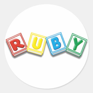 Ruby Classic Round Sticker