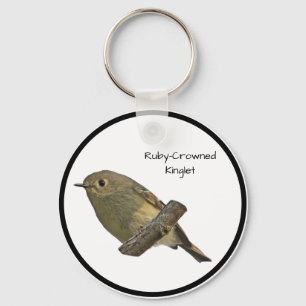 Ruby-Crowned Kinglet Key Ring