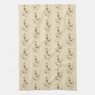 Ruby crowned Wren (Kinglet) Audubon Birds America Tea Towel