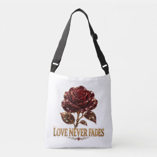Ruby Crystal Rose – Love Never Fades Crossbody Bag