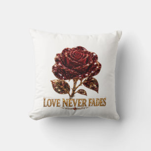 Ruby Crystal Rose – Love Never Fades Cushion