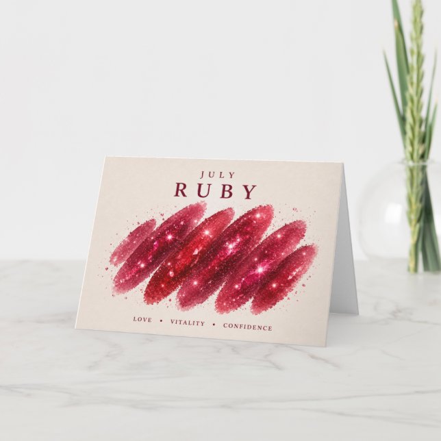 Ruby Crystal Swipe Card (Front)