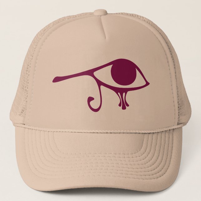 Ruby Eye of Horus Trucker Hat (Front)