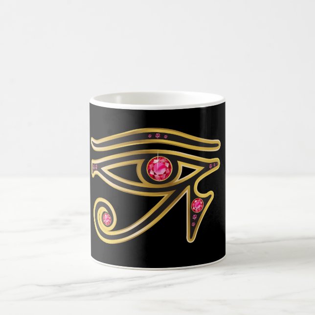 Ruby Eye of Ra in Gold Mug (Center)
