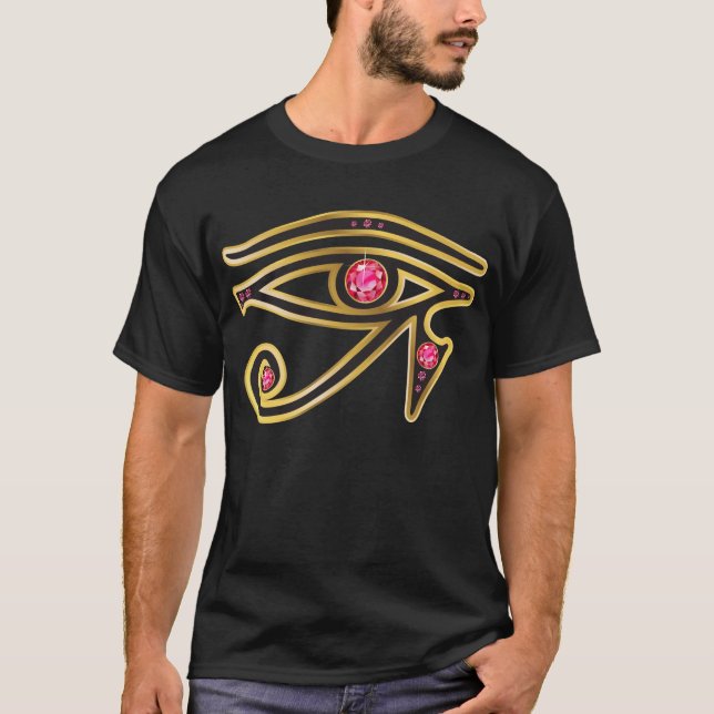 Ruby Eye of Ra in Gold T-Shirt (Front)
