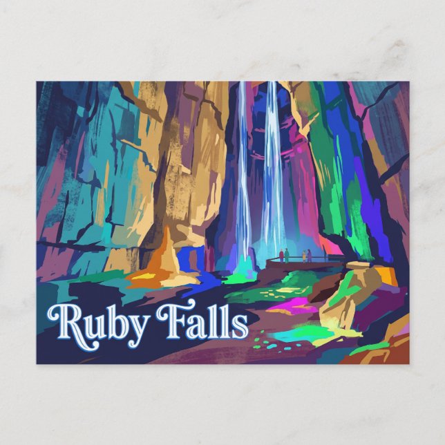 Ruby Falls Tennessee Postcard (Front)