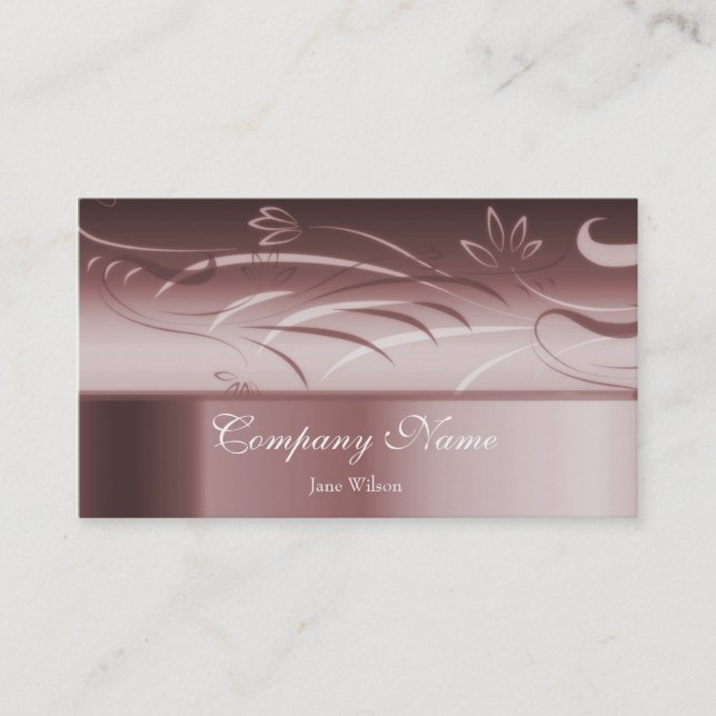 Ruby Floral Business Card (Front)