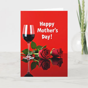 Ruby Floral Mothers Day Card