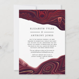 Ruby Garnet and Gold Agate Reduced Guest List Announcement