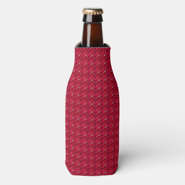 Ruby Gemstone Art, Red Bottle Cooler (Bottle Front)