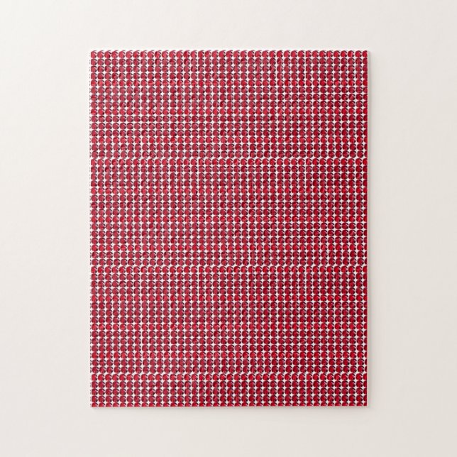 Ruby Gemstone Art, Red Jigsaw Puzzle (Vertical)