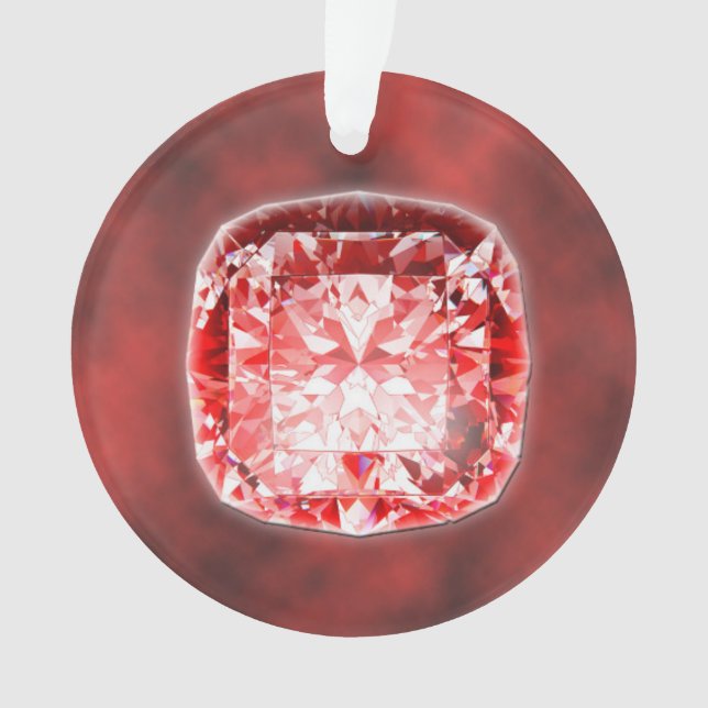 Ruby Gemstone Ornament (Front)