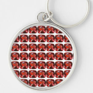 Ruby Gemstone Red Key Ring