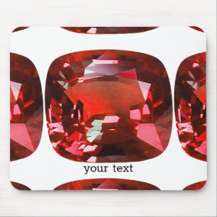 Ruby Gemstone Red Mouse Pad