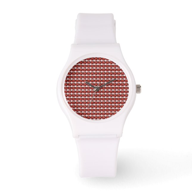 Ruby Gemstone Red Watch (Front)