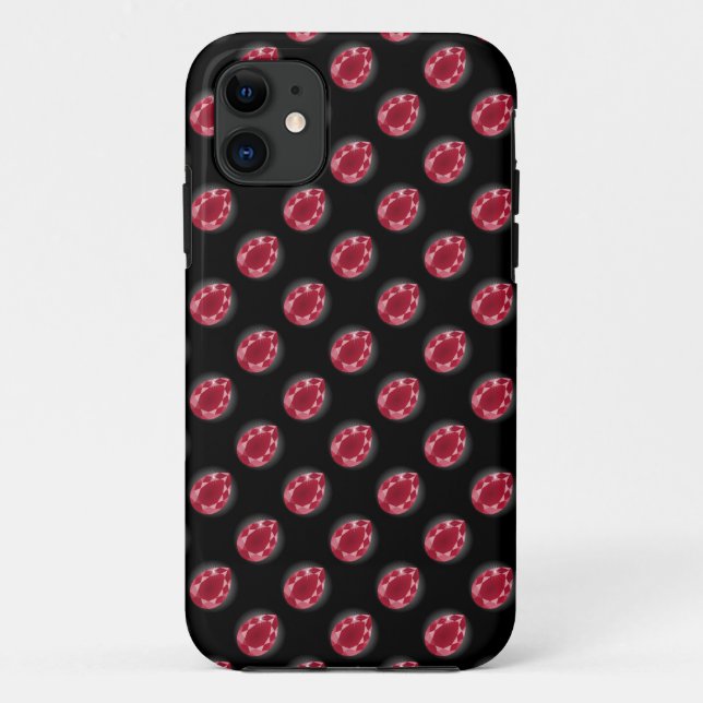 Ruby Gemstones Case-Mate iPhone Case (Back)
