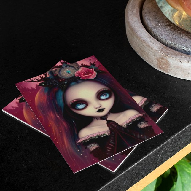 Ruby Gothic Illustration Christmas Card (Creator Uploaded)