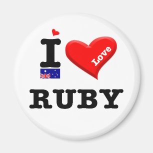RUBY - I Love Magnet