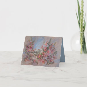 Ruby Kinglet 4" x 5.6" Birthday/ Thank You Card