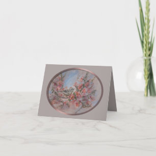 Ruby Kinglet Thank You Card