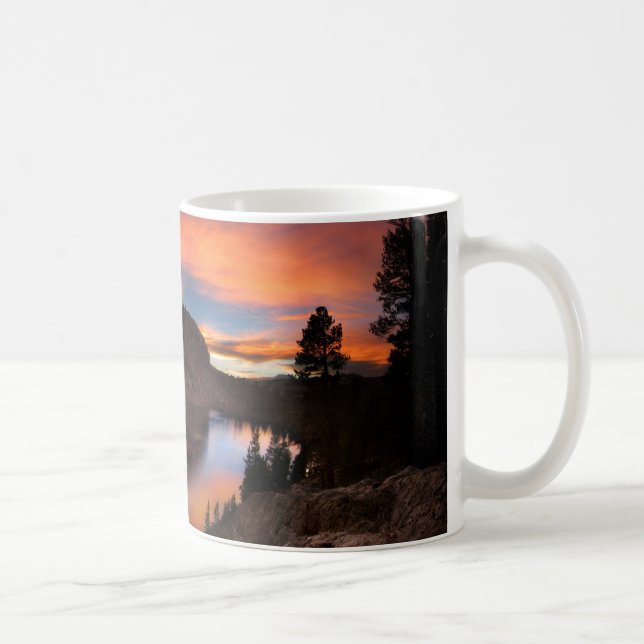 Ruby Lake Sunset - John Muir Trail - Sierra Nevada Coffee Mug (Right)