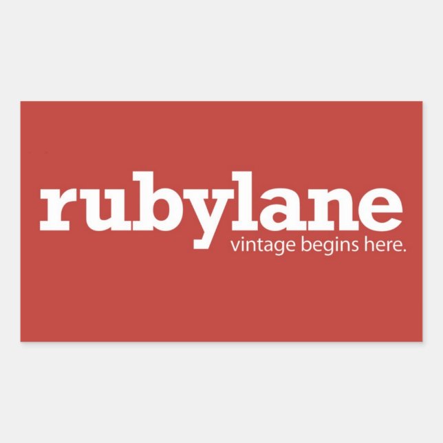 Ruby Lane Colour Block Sticker (Front)