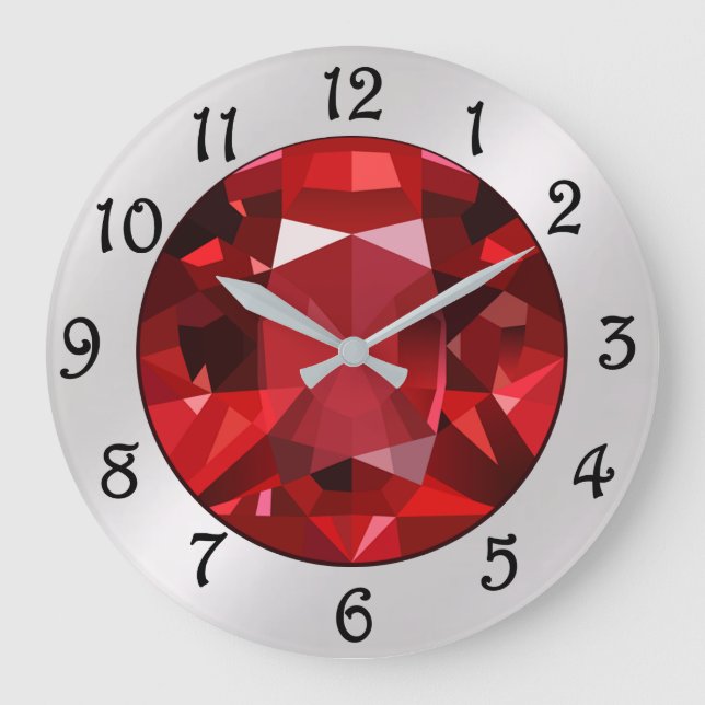 Ruby large clock (Front)
