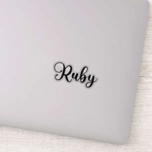 Ruby Name - Handwritten Calligraphy