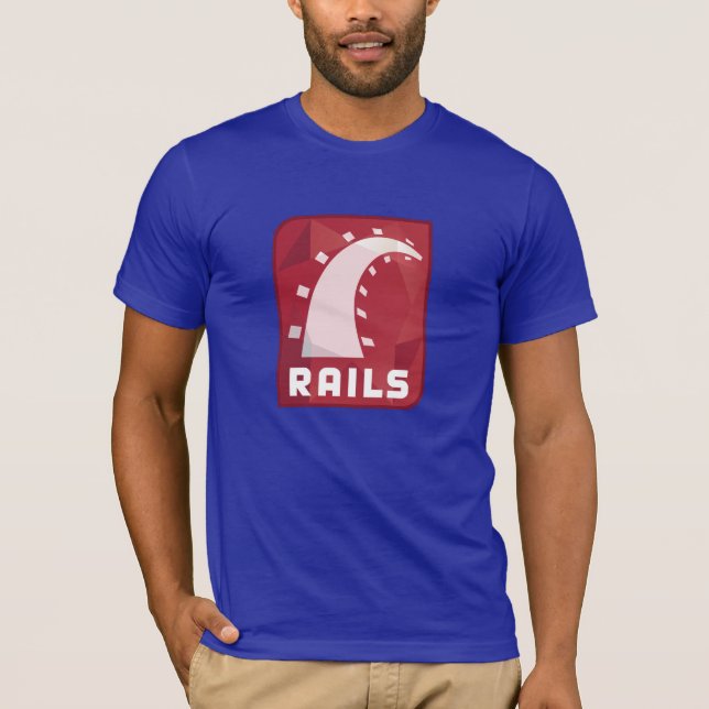 Ruby on Rails T-shirt (Blue) (Front)