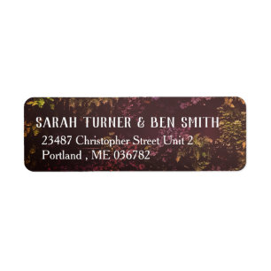 Ruby Plant Wall Address Label Return Address Label