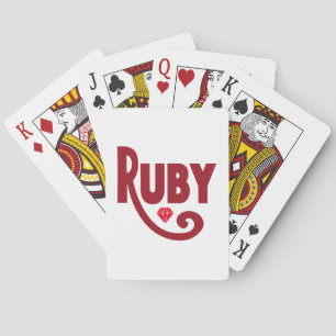 Ruby Playing Cards