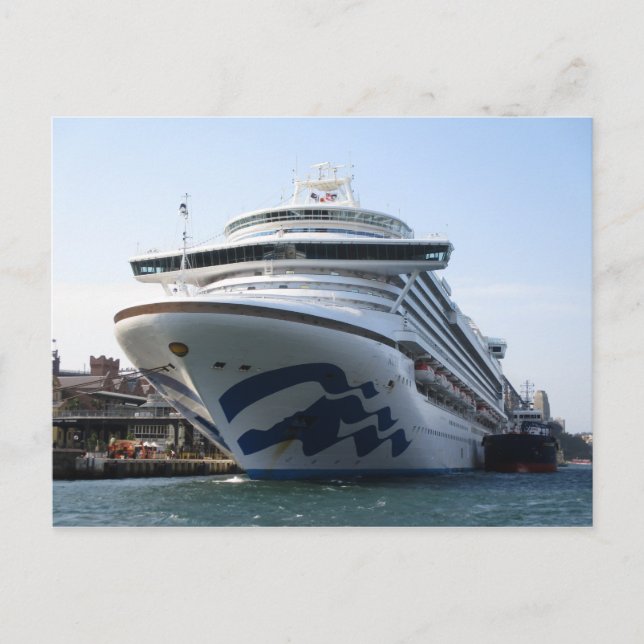 Ruby Princess Docked at Circular Quay Postcard (Front)