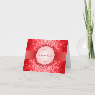 Ruby Red 40th Anniversary Thank You Card