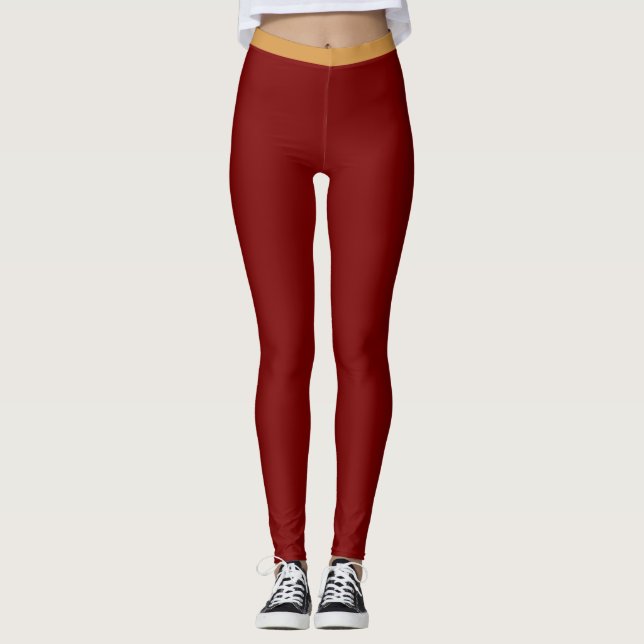 “RUBY RED” – ACTIVEWEAR LEGGINGS (Front)