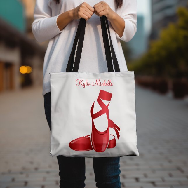 Ruby Red Ballet Slippers w Name Dance Tote Bag (Creator Uploaded)