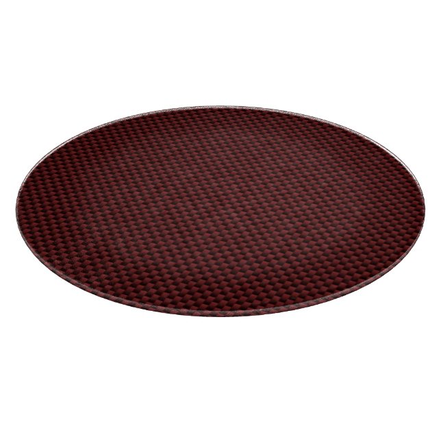 Ruby Red Carbon Fibre Print Cutting Board (Corner)