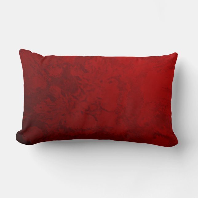 Ruby Red Design Lumbar Cushion (Front)