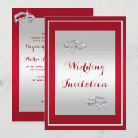 Ruby Red & Diamond Wedding Rings Wedding