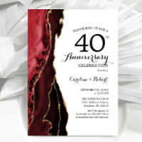 Ruby Red Elegant 40th Anniversary