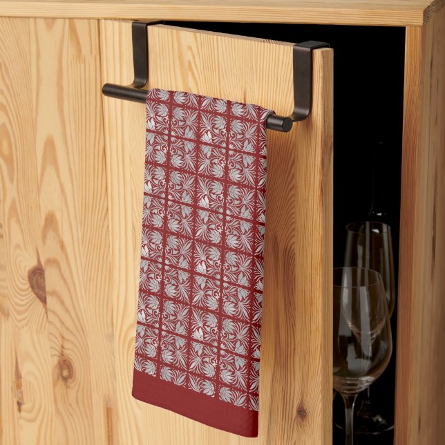 Ruby Red Essence Kitchen Towels (Thirds Fold)