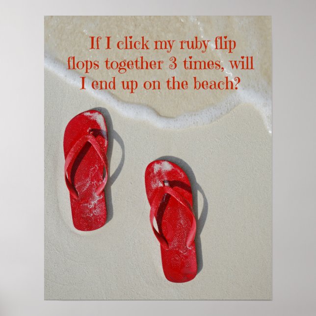 Ruby Red Flip Flops Poster (Front)