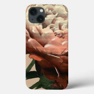 Ruby Red Rose with White Accents iPhone 13 Case